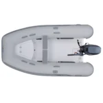 AB Navigo 9 VS fiberglass RIB with forward hull design