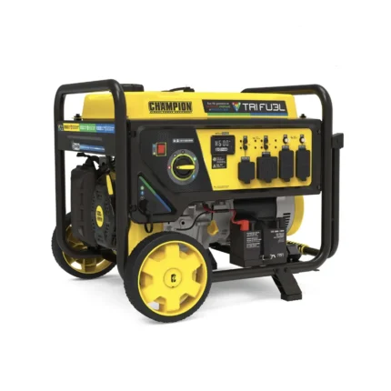 Champion 10000 Watt Portable Generator tri fuel open frame design