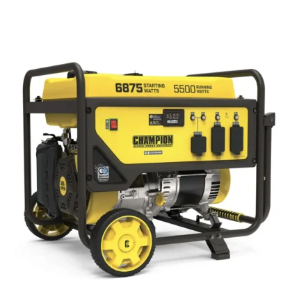 Champion 5500 Watt Portable Generator open frame design outdoor use