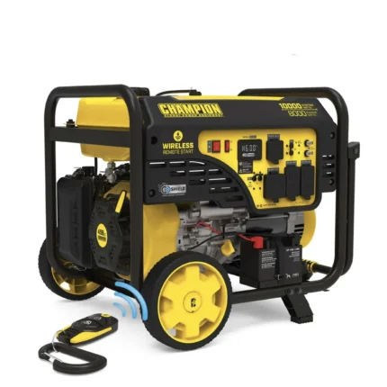 Champion 8000 Watt Portable Generator open frame with remote start
