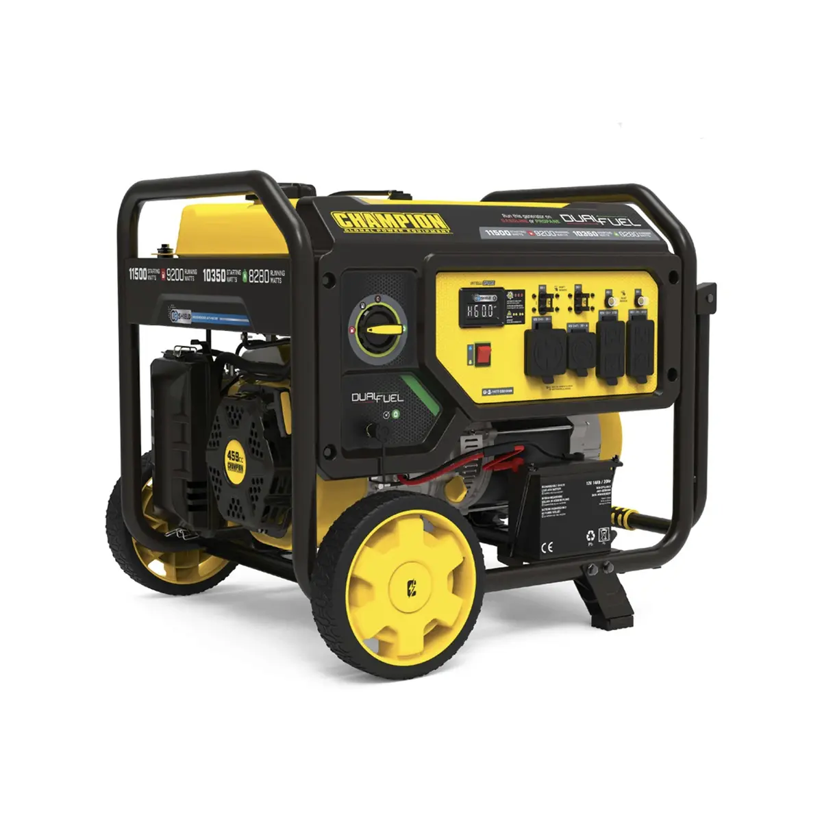 Champion 9200 Watt Dual Fuel Generator open frame design Champion 9200 Watt Dual Fuel Generator open frame design