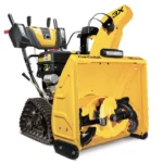 Cub Cadet 3X 26 inch TRAC snow blower clearing deep snow on slope