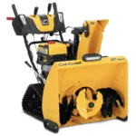 Cub Cadet 3X 30 inch TRAC IntelliPower snow blower on steep driveway