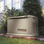 Generac 26kW air cooled home standby generator side profile