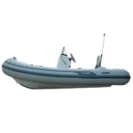 Lightweight aluminum RIB with Yamaha outboard motor