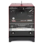 Lincoln Idealarc 250 arc welder control panel with polarity selector