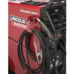 Lincoln POWER MIG 260 MIG Welder complete welding system in workshop