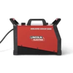 Lincoln Square Wave 205 portable TIG welder workshop setup