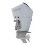 Mercury 250CXXL white counter rotation outboard motor side view
