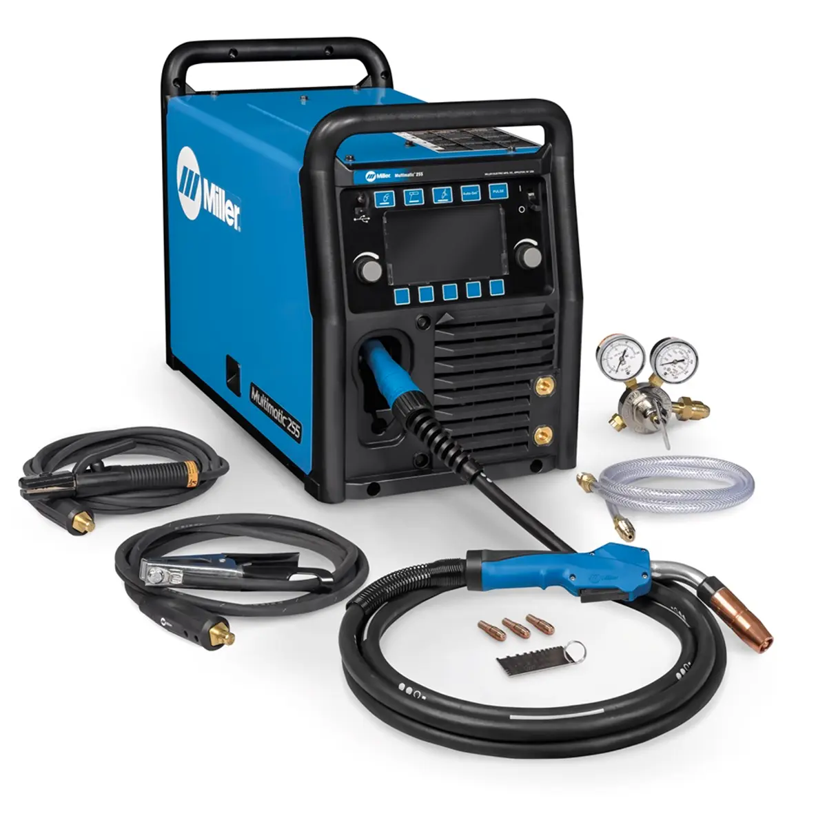Miller Multimatic 255 Multiprocess Welder front LCD display Miller Multimatic 255 Multiprocess Welder front LCD display