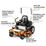 STIHL RZA 752 zero turn mower touchscreen operator controls