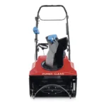 Toro 21 inch gas snow blower with electric start and compact design