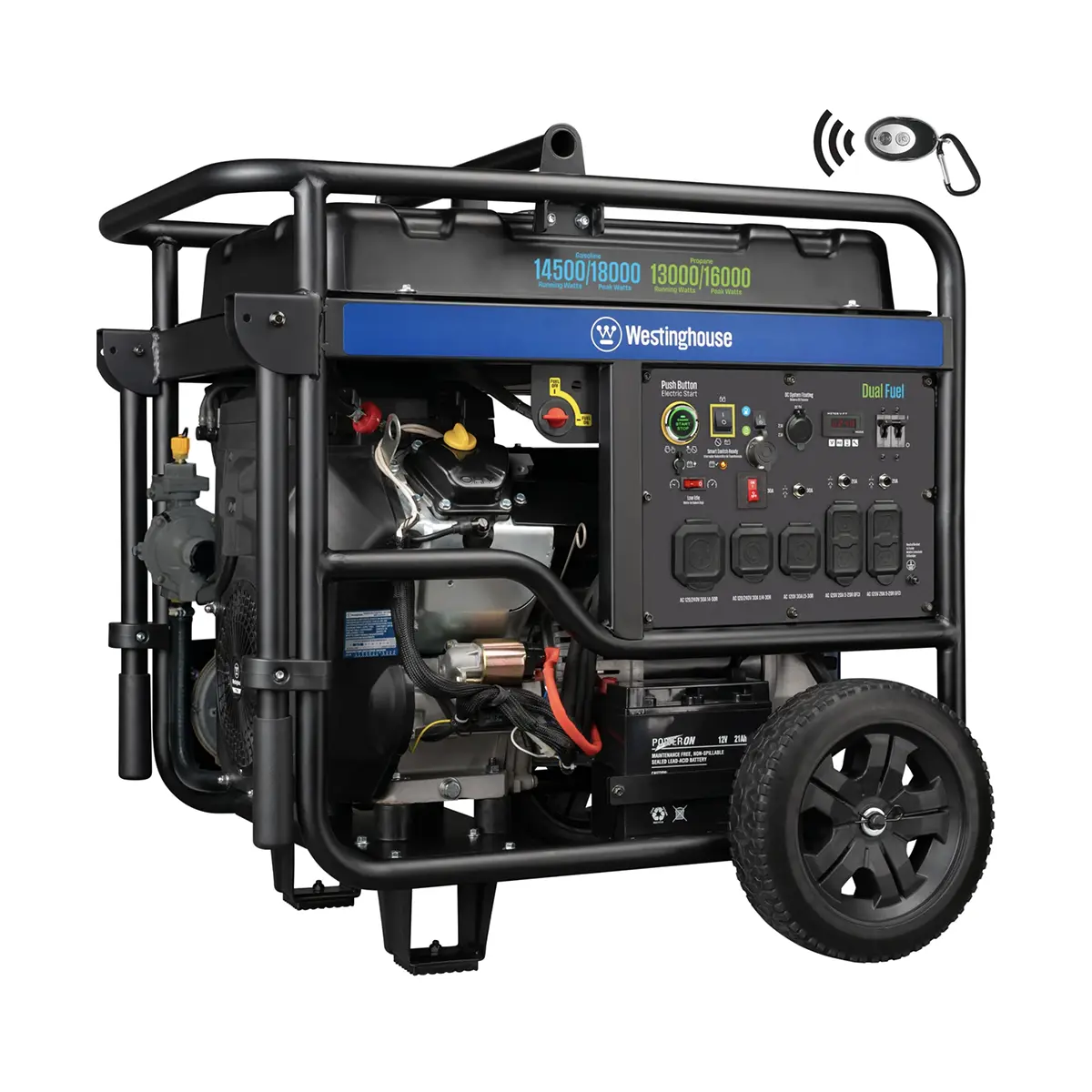 Westinghouse WGen14500DF portable generator dual fuel heavy duty Westinghouse WGen14500DF portable generator dual fuel heavy duty