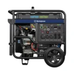 Westinghouse WGen14500DF portable generator with wheels and handles