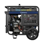 Westinghouse WGen14500TFc portable generator with wheels and lift bracket