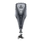 Yamaha F250USB integrated electric steering outboard
