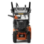 husqvarna st 427 snow blower with heated handle grips and LED headlight