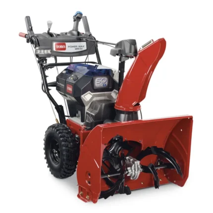 toro 60v 26 inch power max e26 two stage snow blower front angle